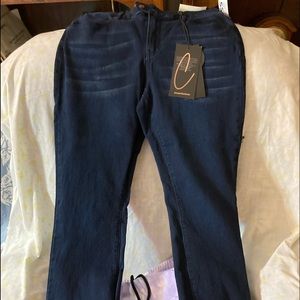 NWT boot cut Curvy Copper Hash Premium Denim Jeans, mid-rise